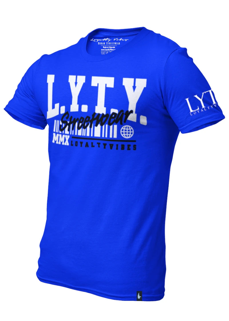 District Logo Graphic T-Shirt Blue - Loyalty Vibes