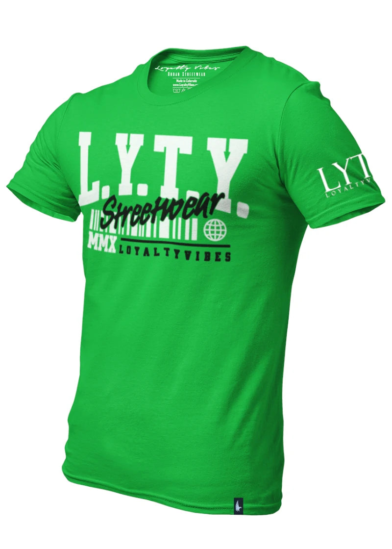 District Logo Graphic T-Shirt Green - Loyalty Vibes