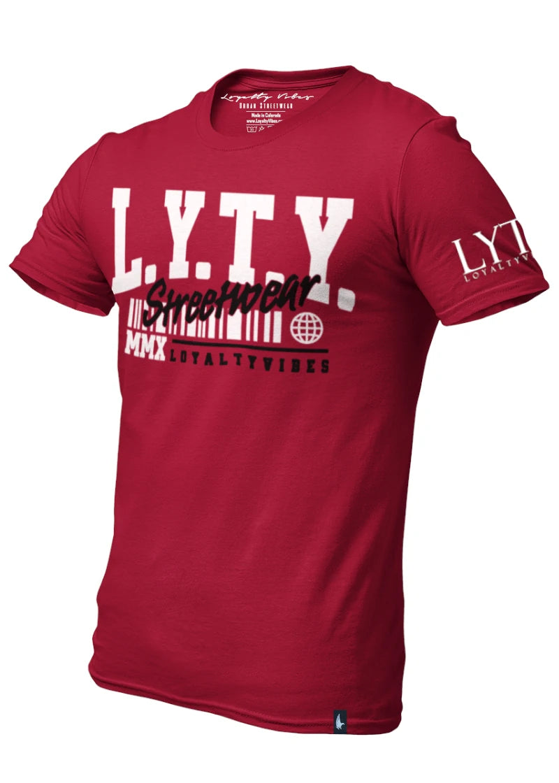 District Logo Graphic T-Shirt Maroon - Loyalty Vibes