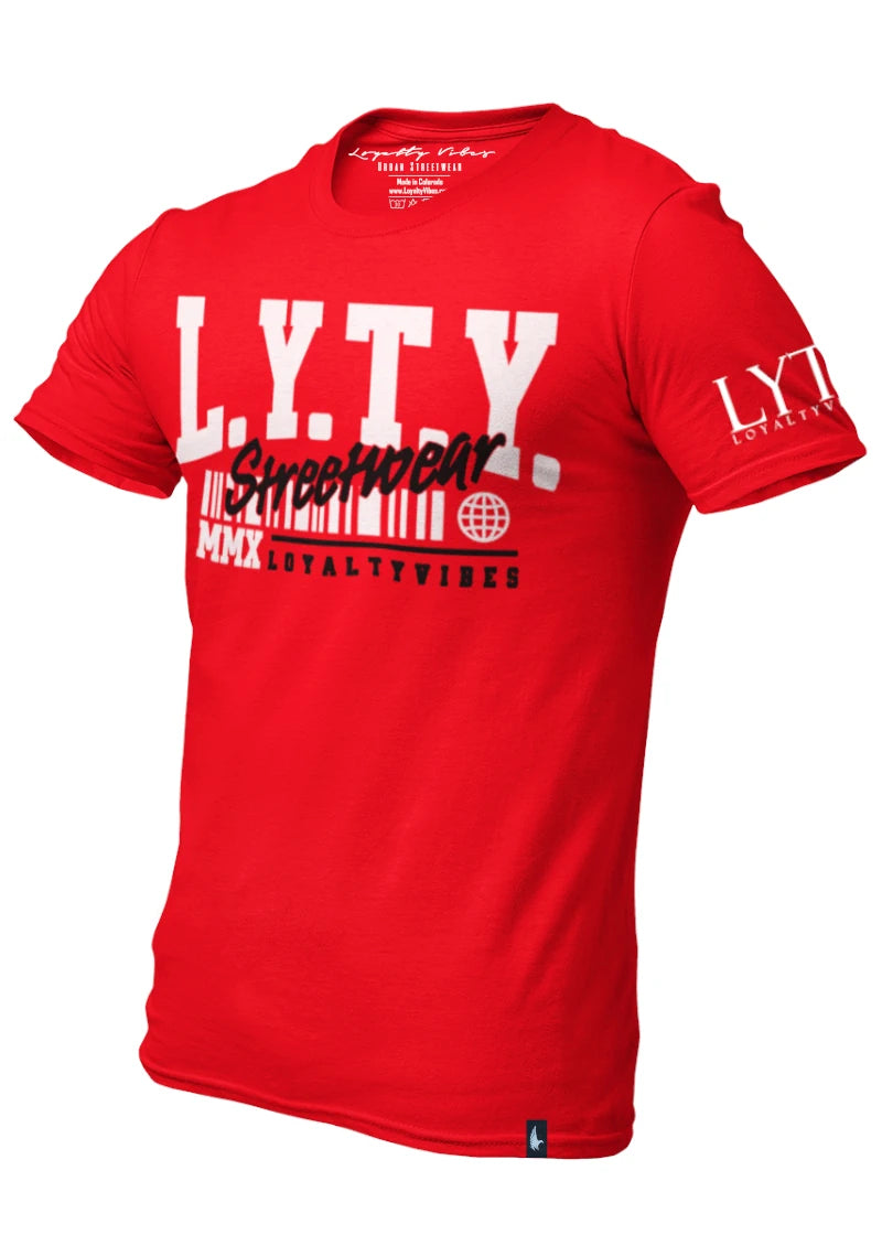 District Logo Graphic T-Shirt Red - Loyalty Vibes