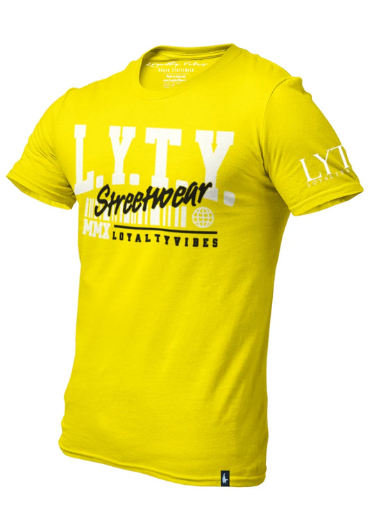 District Logo Graphic T-Shirt Yellow - Loyalty Vibes