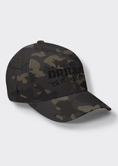 Drill It Til It Squirts Fitted Hat - Black Camo/Black - Loyalty Vibes