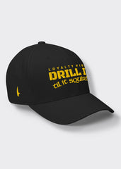 Drill It Til It Squirts Fitted Hat - Black/Gold - Loyalty Vibes