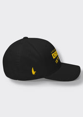 Drill It Til It Squirts Fitted Hat - Black/Gold - Side - Loyalty Vibes