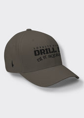 Drill It Til It Squirts Fitted Hat - Charcoal Grey/Black - Loyalty Vibes