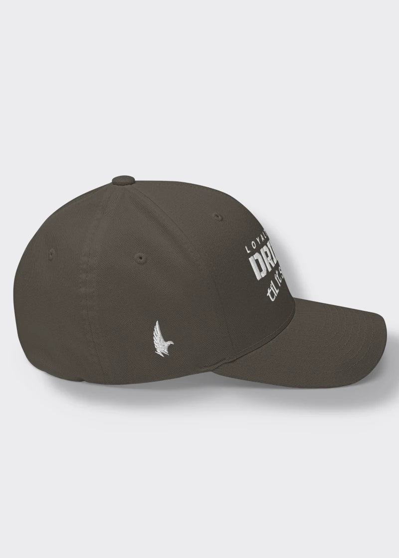 Drill It Til It Squirts Fitted Hat - Charcoal Grey - Side - Loyalty Vibes