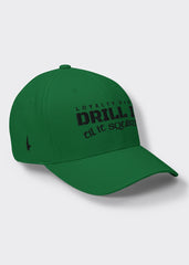 Drill It Til It Squirts Fitted Hat - Green/Black - Loyalty Vibes