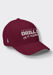 Drill It Til It Squirts Fitted Hat - Maroon - Loyalty Vibes