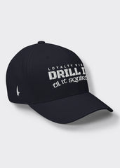 Drill It Til It Squirts Fitted Hat - Navy Blue - Loyalty Vibes