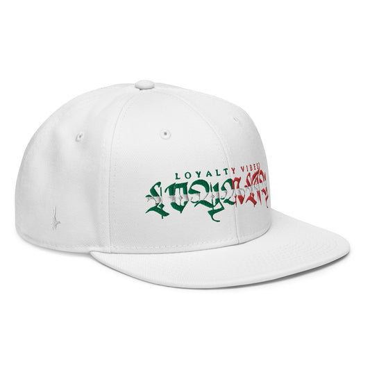 Loyalty Vibes Gente Snapback Hat White OS - Loyalty Vibes