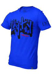 Graffiti T-Shirt Blue Black - Loyalty Vibes