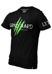 Loyalty Vibes Grind Hard T-Shirt Black Green Men's - Loyalty Vibes