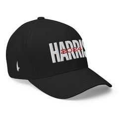 Harris 2024 Fitted Hat Black - Loyalty Vibes