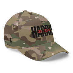 Harris 2024 Fitted Hat Camo Black - Loyalty Vibes