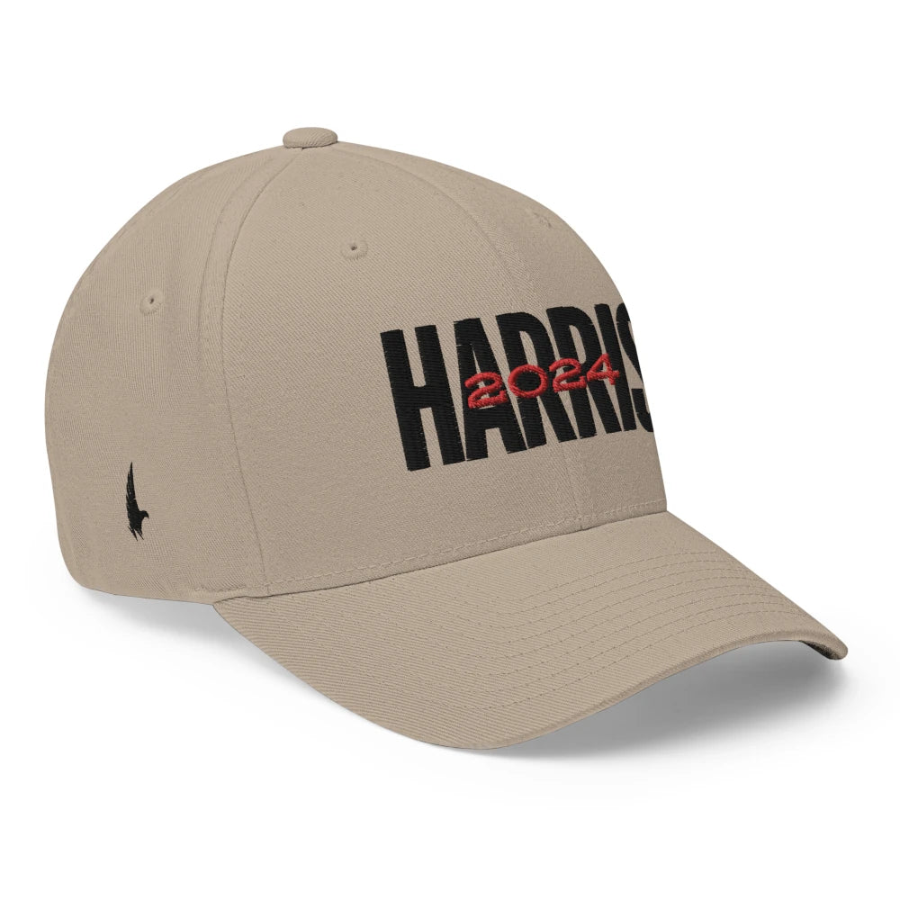 Harris 2024 Fitted Hat Sandstone Black - Loyalty Vibes