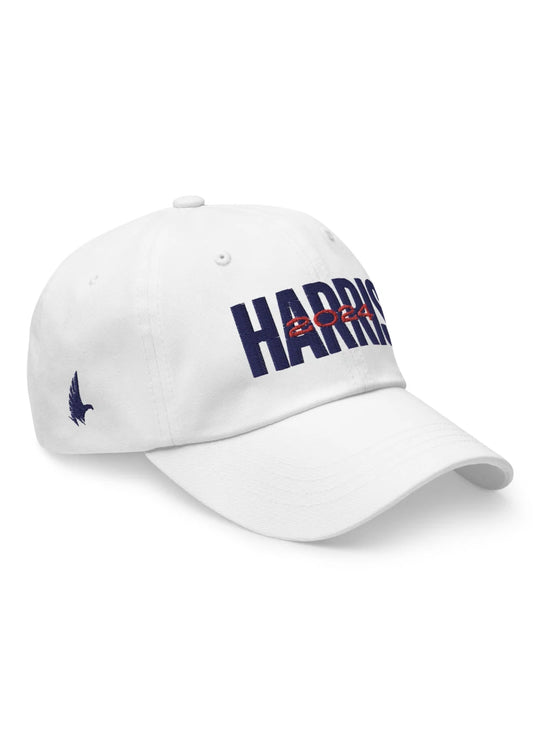 Loyalty Vibes Harris 2024 Hat White Navy Blue One size - Loyalty Vibes