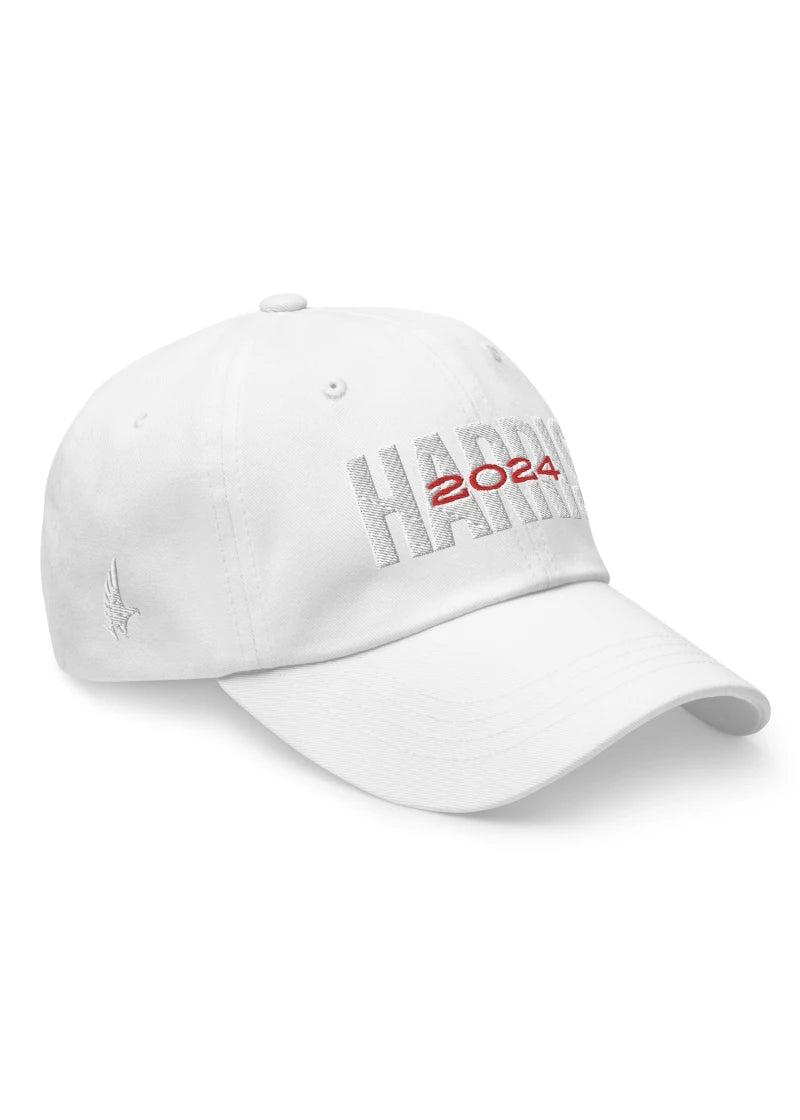 Loyalty Vibes Harris 2024 Hat White Out One size - Loyalty Vibes