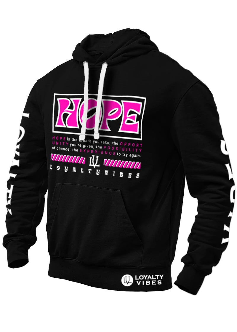 Hope Hoodie - Black/Pink - Loyalty Vibes