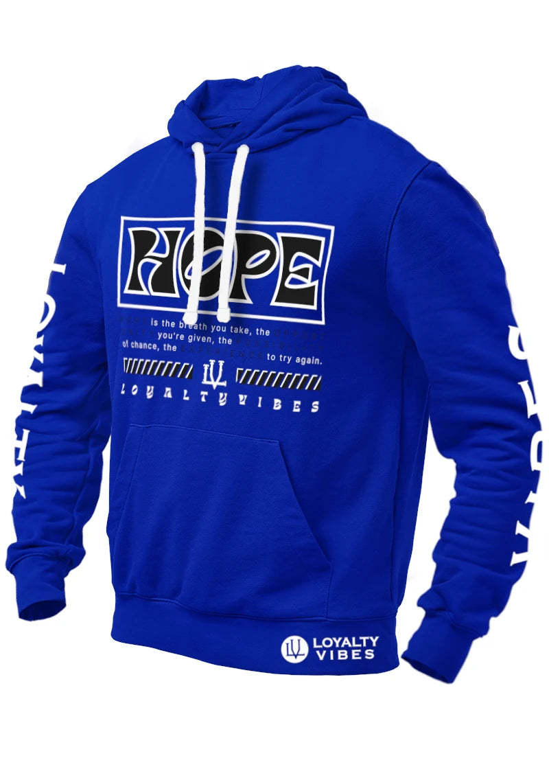 Hope Hoodie - Blue/Black - Loyalty Vibes