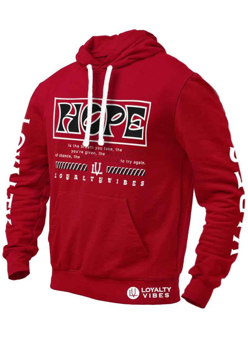 Hope Hoodie - Maroon/Black - Loyalty Vibes