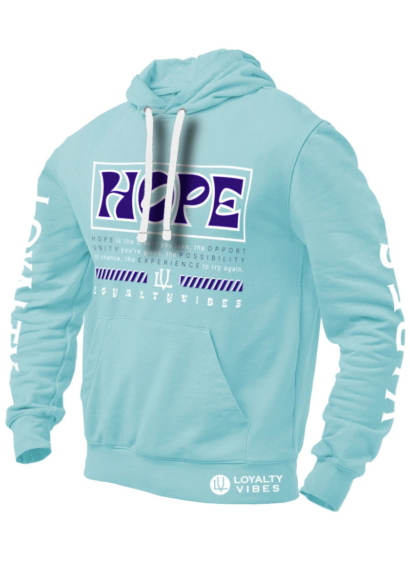 Hope Hoodie - Skylight Blue/Navy Blue - Loyalty Vibes