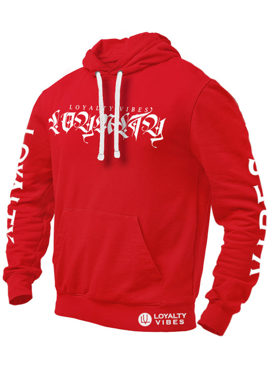 Loyalty Vibes Independent Hoodie Red Men's - Loyalty Vibes