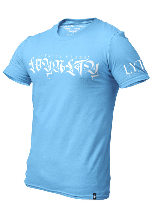 Independent T-Shirt Baby Blue White - Loyalty Vibes