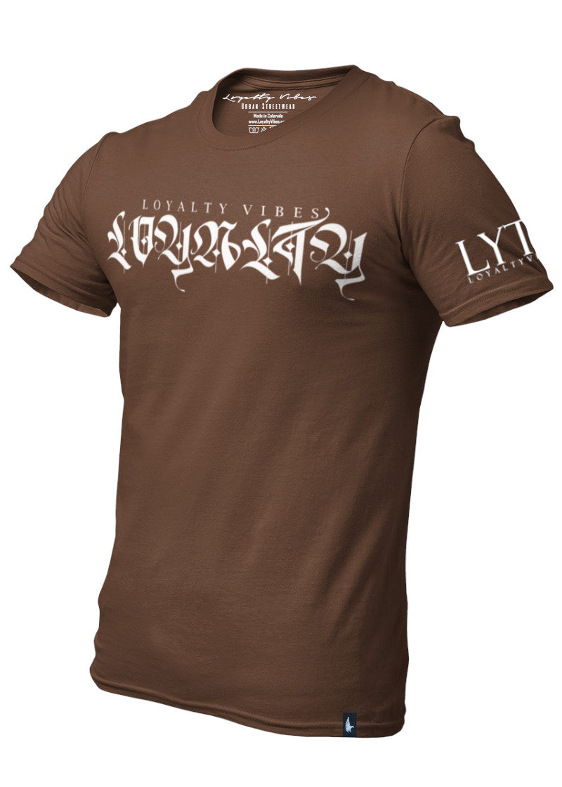 Independent T-Shirt Brown White - Loyalty Vibes