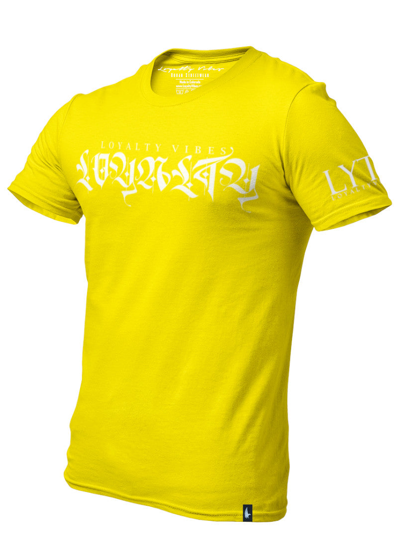 Independent T-Shirt Tiger Yellow White - Loyalty Vibes