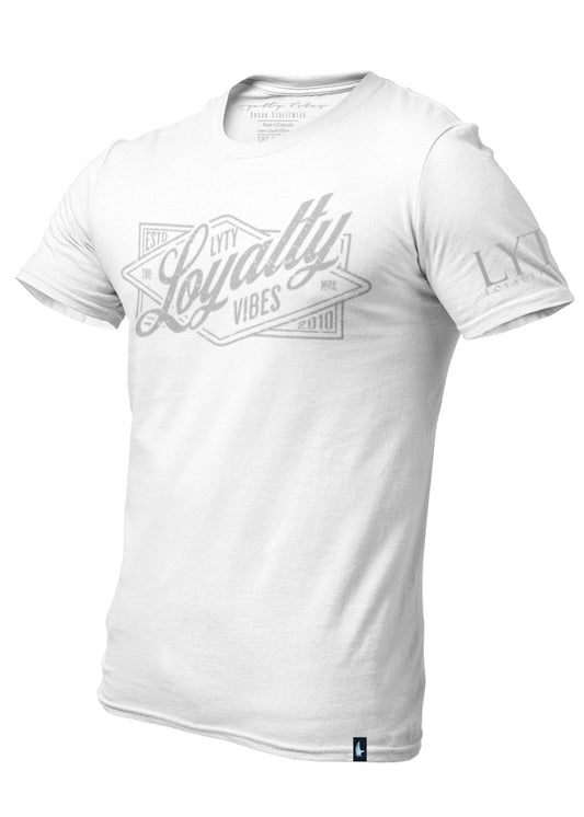 Loyalty Vibes Interquest T-Shirt White Grey - Loyalty Vibes