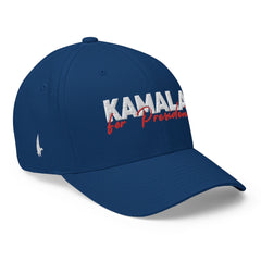 Kamala For President Fitted Hat Blue - Loyalty Vibes