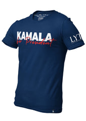 Kamala For President T-Shirt Navy Blue - Loyalty Vibes