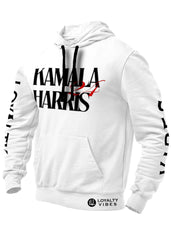 Kamala Harris 24 Hoodie White - Loyalty Vibes