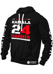 Kamala Harris For The People Hoodie Black White Red - Loyalty Vibes