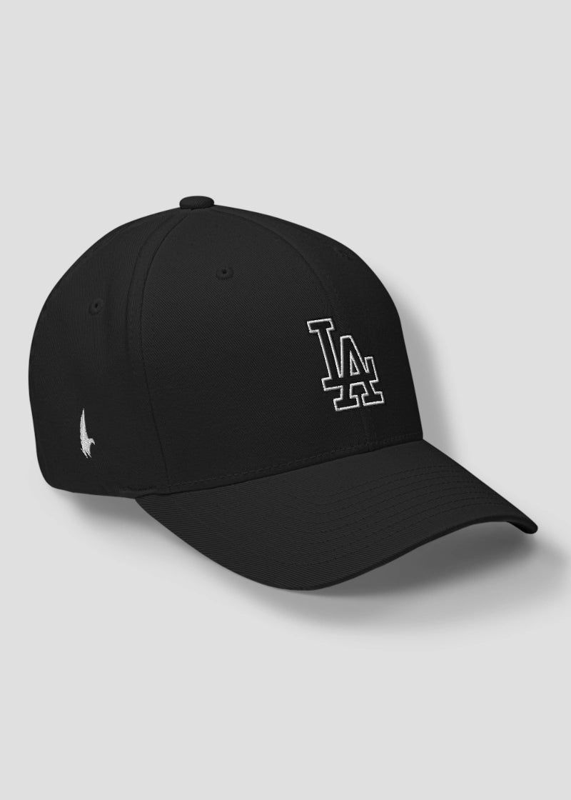 Loyalty Vibes LA Fitted Hat Black - Loyalty Vibes