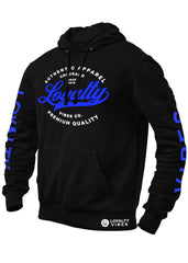 Legacy Hoodie Black Blue - Loyalty Vibes