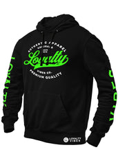 Legacy Hoodie Black Green - Loyalty Vibes