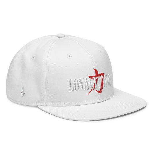 Loyalty And Strength Snapback Hat White OS - Loyalty Vibes