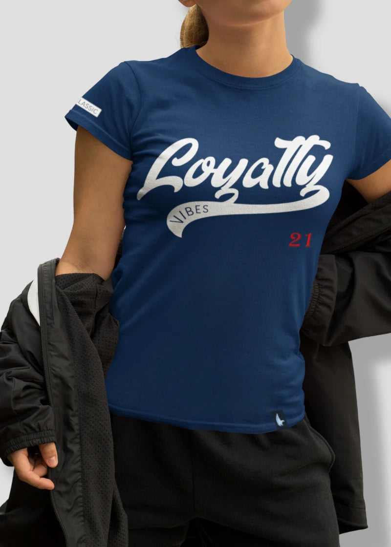 Loyalty Force Tee Navy Blue - Loyalty Vibes