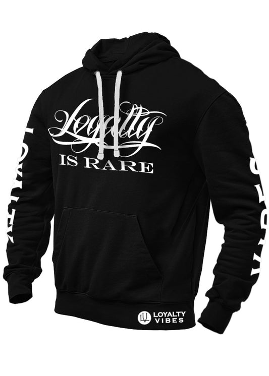 Loyalty Is Rare Hoodie Black - Loyalty Vibes