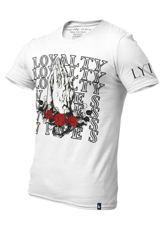 Loyalty Vibes Loyalty Prayer T-Shirt White - Loyalty Vibes