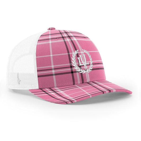 Loyalty Vibes Crossover Trucker Hat Pink Crest OS - Loyalty Vibes