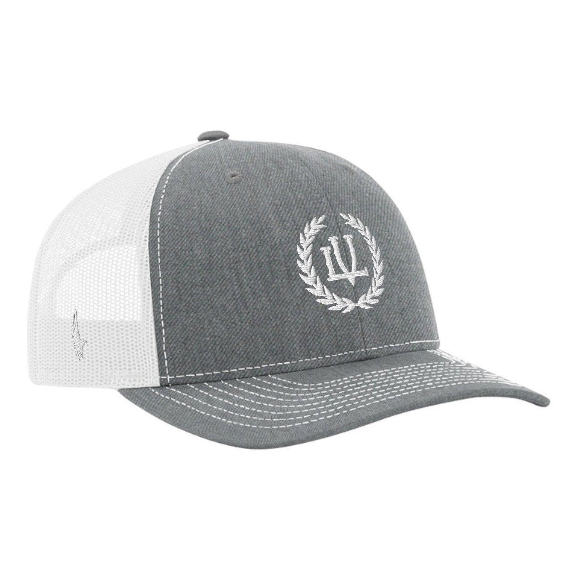 LOYALTY VIBES Crossover Trucker Hat White Grey OS - Loyalty Vibes