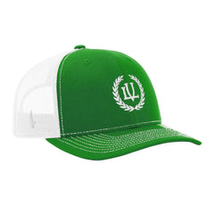 LOYALTY VIBES Crossover Trucker Hat White Green OS - Loyalty Vibes