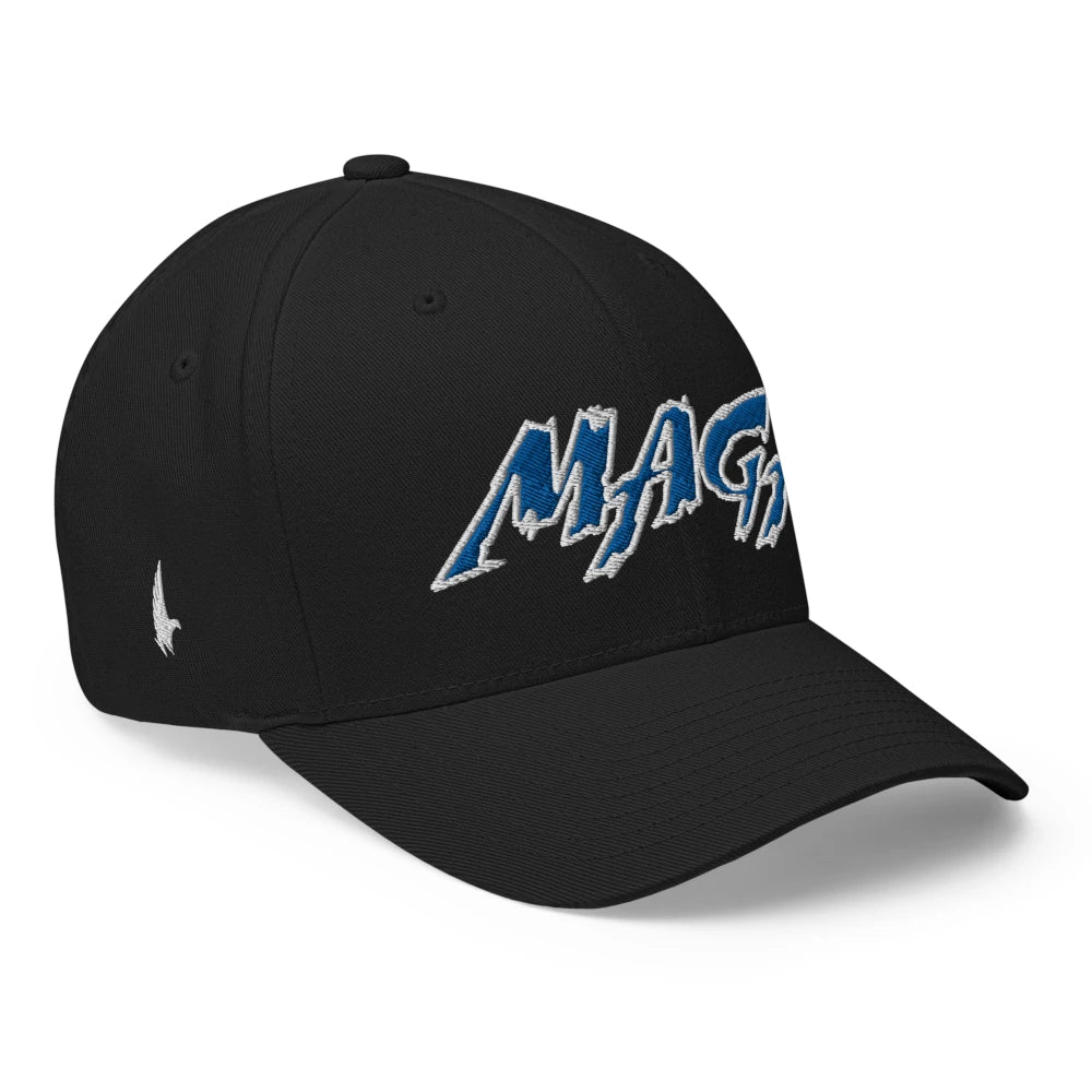 Macho MAGA 2.0 Fitted Hat - Black/Blue - Loyalty Vibes