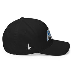 Macho MAGA 2.0 Fitted Hat - Black/Blue - Side - Loyalty Vibes