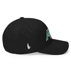 Macho MAGA 2.0 Fitted Hat - Black/Green - Side - Loyalty Vibes