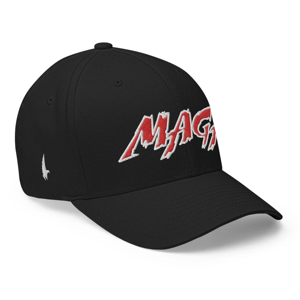 Macho MAGA 2.0 Fitted Hat - Black/Red - Loyalty Vibes