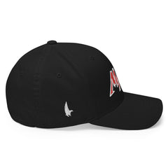 Macho MAGA 2.0 Fitted Hat - Black/Red - Side - Loyalty Vibes