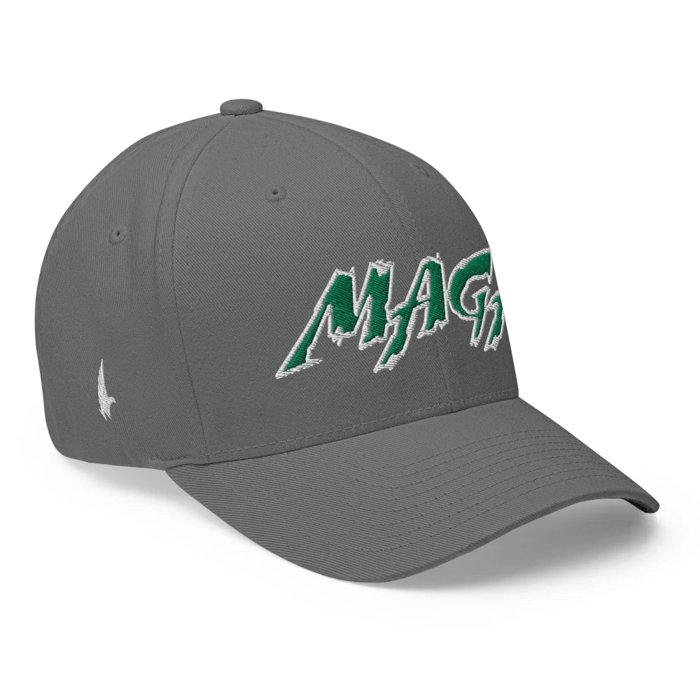 Macho MAGA 2.0 Fitted Hat - Grey/Green - Loyalty Vibes